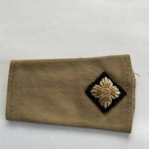 ORIGINAL WW2 BRITISH ARMY SLIP-ON EPAULETTE INSIGNIA PIPS OF THE 2ND LIEUTENANT RANK